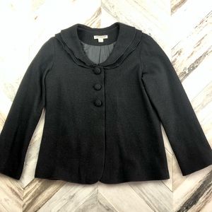 Pendleton Black Wool Coat Jacket Size Small